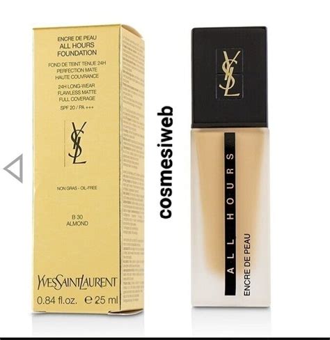 yves saint laurent all hours b30|All Hours Longwear Natural Matte Foundation .